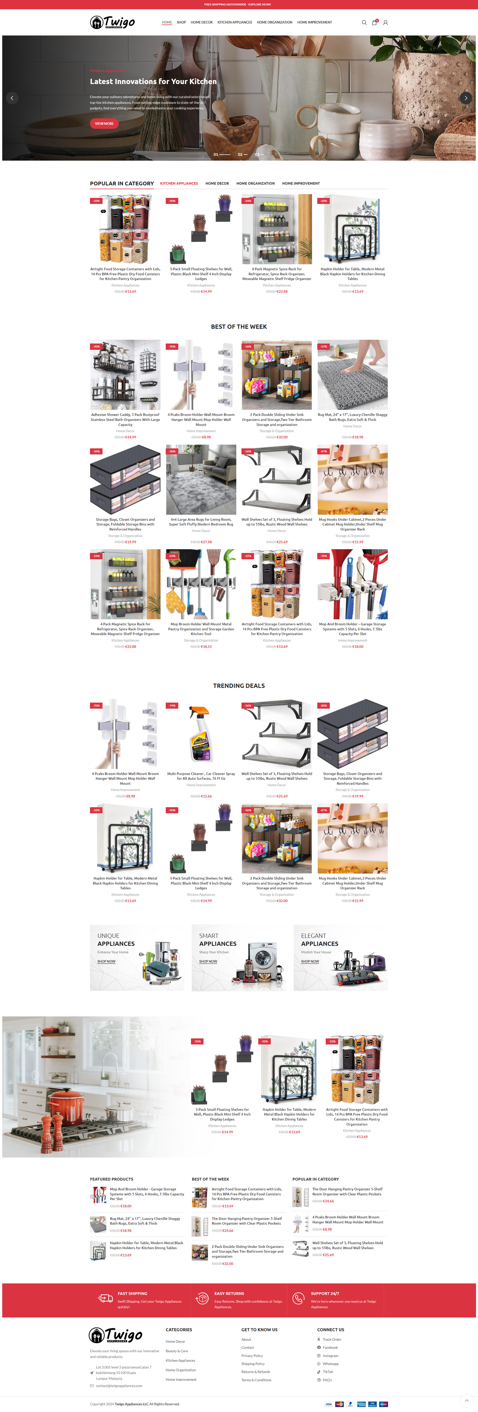 Twigo Appliances Website